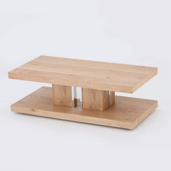 Product photograph of Colorado Wooden Coffee Table In White Oak Veneer from Furniture in Fashion