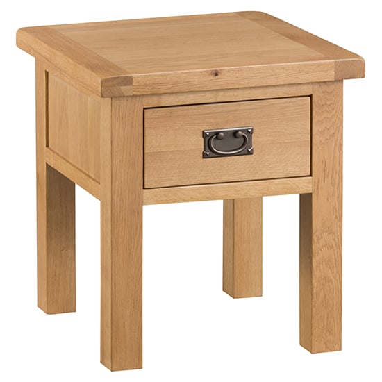 Read more about Concan wooden 1 drawer lamp table in medium oak