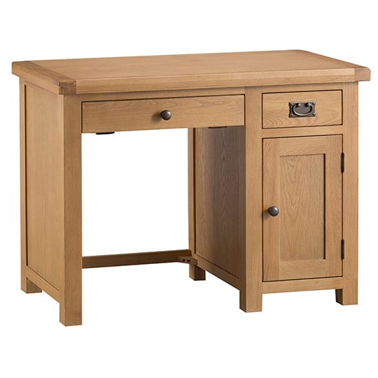 Read more about Concan wooden computer desk in medium oak