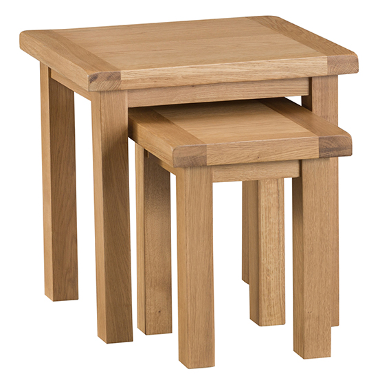 Read more about Concan wooden nest of 2 tables in medium oak