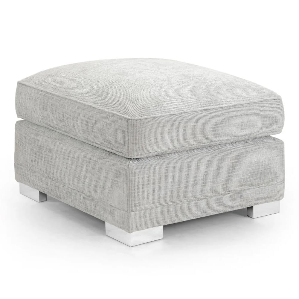 Read more about Conyers fabric foot stool in grey