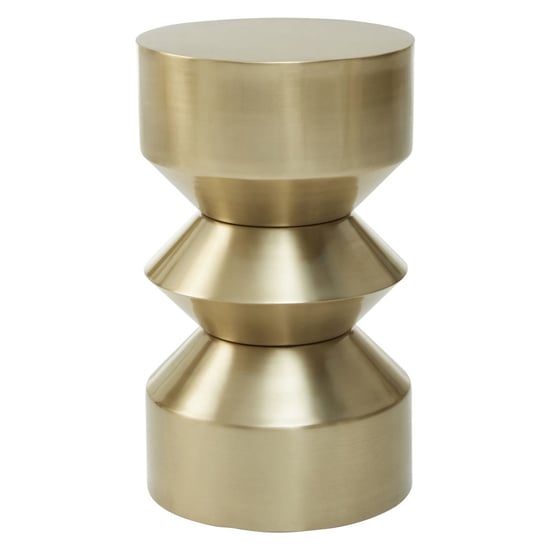 Read more about Cordue round metal side table in warm gold
