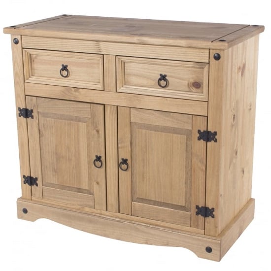 Product photograph of Consett Wooden Small Sideboard In Antique Wax Finish from Furniture in Fashion