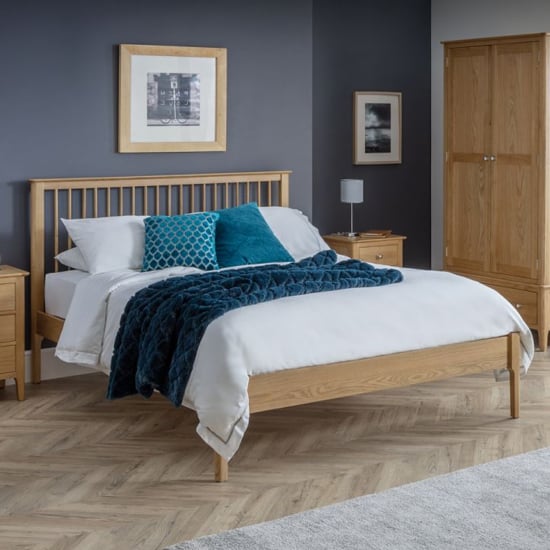 Product photograph of Callia Wooden Double Bed In Oak from Furniture in Fashion