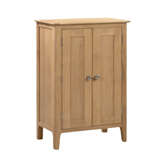 Product photograph of Callia Wooden Shoe Storage Cabinet In Oak from Furniture in Fashion