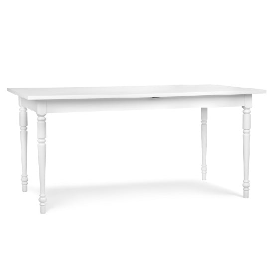 Read more about Country extendable dining table rectangular in white
