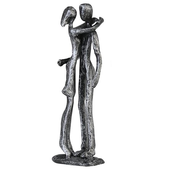 Product photograph of Couple Iron Design Sculpture In Antique Silver from Furniture in Fashion