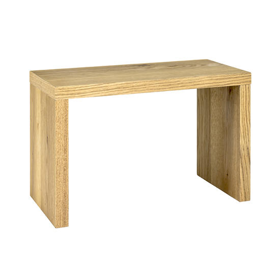 Photo of Creek large wooden side table in oak