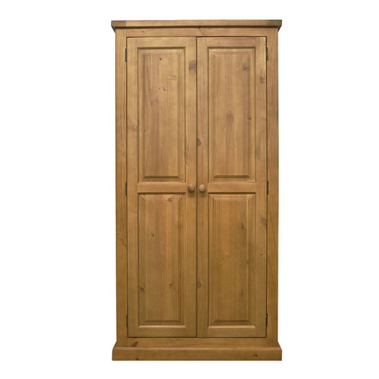 Read more about Cyprian wooden double door wardrobe in chunky pine