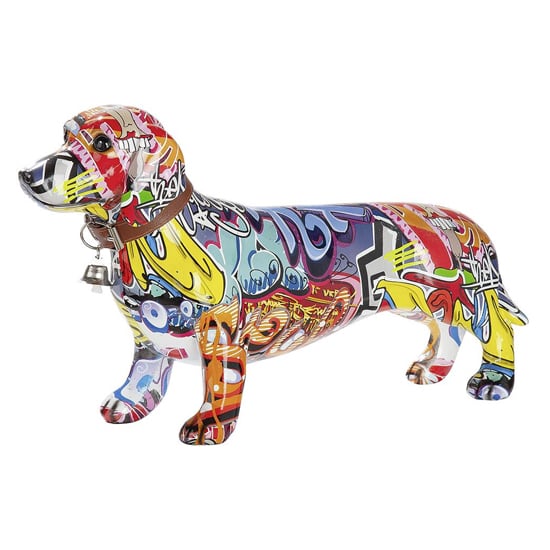 Dachshund Pop Art Poly Large Design Sculpture In Multicolor | Furniture ...