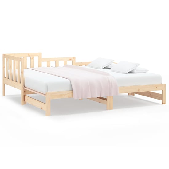 Davey Solid Pinewood Pull-Out Single Day Bed In Natural | Furniture in ...