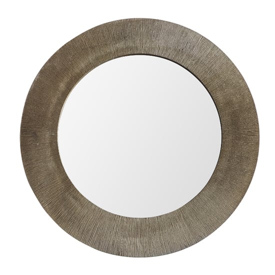 Product photograph of Davis Large Wall Mirror In Antique Brass Aluminium Frame from Furniture in Fashion