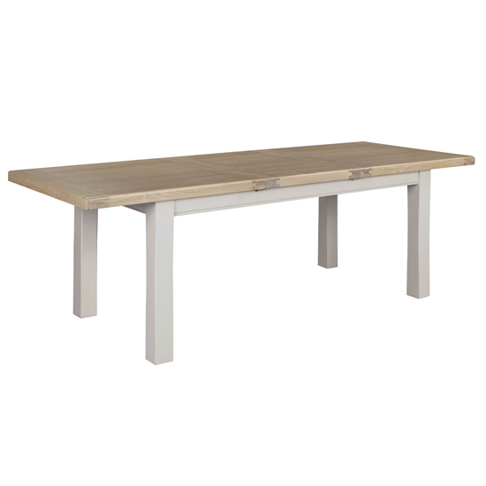 Product photograph of Dawson Extending Wooden Dining Table 1400mm In Taupe from Furniture in Fashion