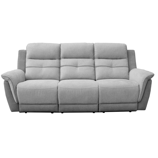 Dawson Fabric Recliner 3 Seater Sofa In Grey | Furniture in Fashion
