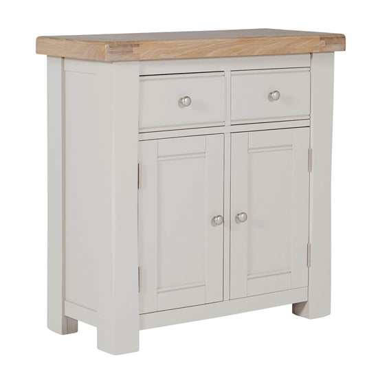 Product photograph of Dawson Wooden Sideboard With 2 Doors 2 Drawers In Taupe from Furniture in Fashion