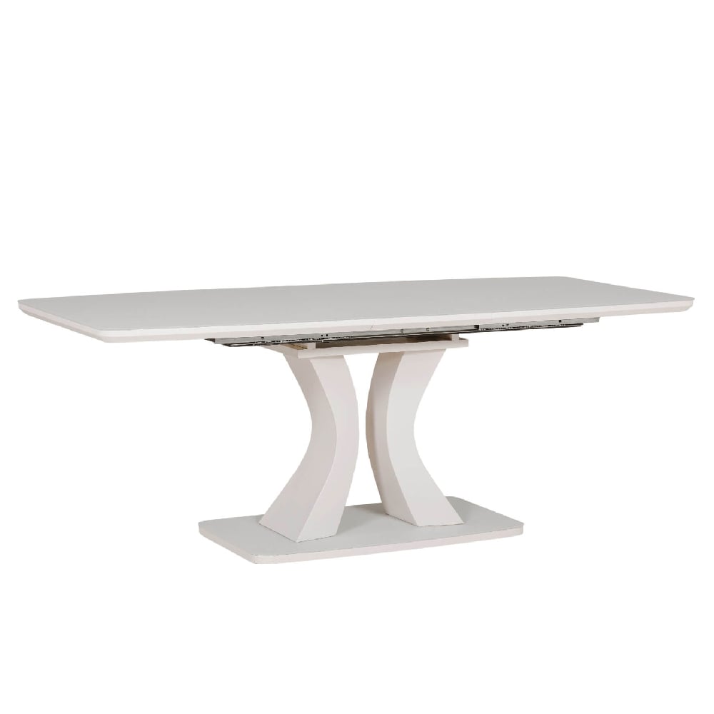 Read more about Decatur glass large extending dining table in greige