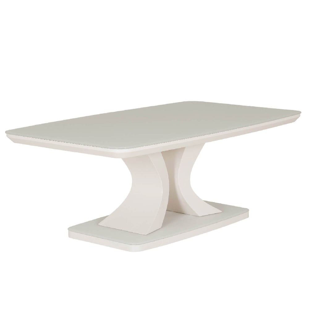 Product photograph of Decatur Glass Rectangular Coffee Table In Greige from Furniture in Fashion