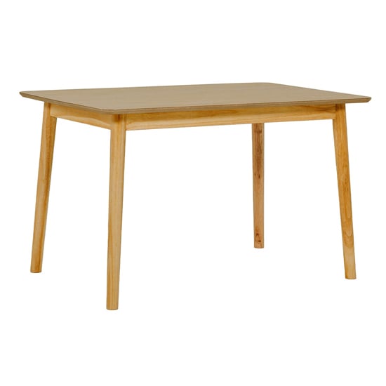 Product photograph of Deland Wooden Dining Table Rectangular In Natural Oak from Furniture in Fashion