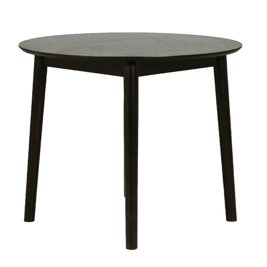 Product photograph of Deland Wooden Dining Table Round In Black from Furniture in Fashion