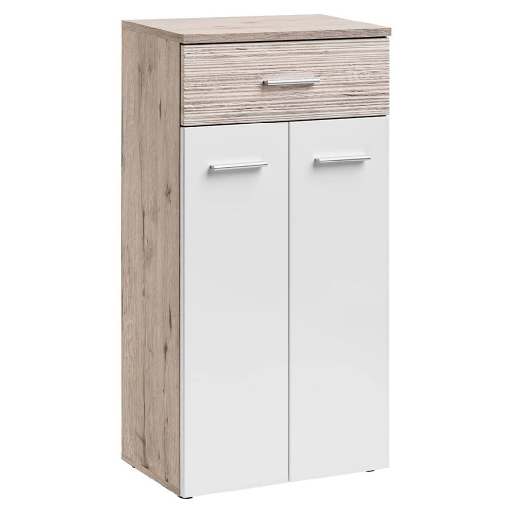 Read more about Deland wooden hallway storage cabinet with 2 doors in white oak