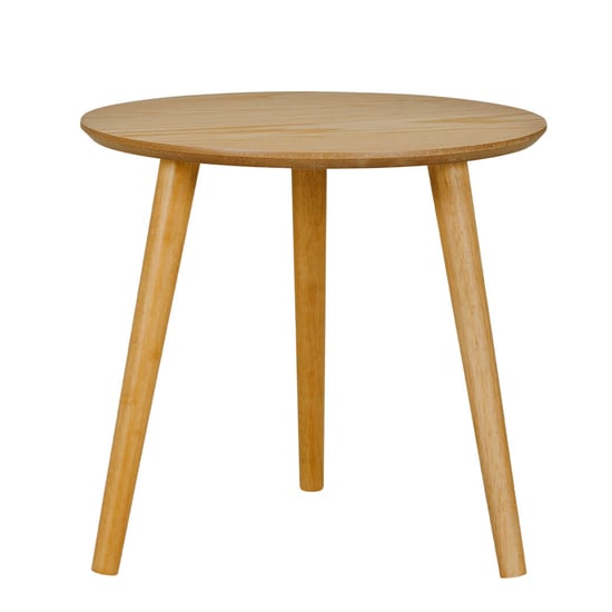 Product photograph of Deland Wooden Lamp Table Round In Natural Oak from Furniture in Fashion