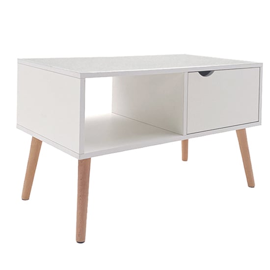 Product photograph of Deon Wooden Tv Stand In White from Furniture in Fashion