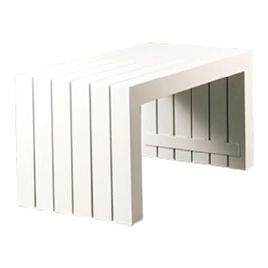 Photo of Dunstar outdoor heavy weight aluminium coffee table in white