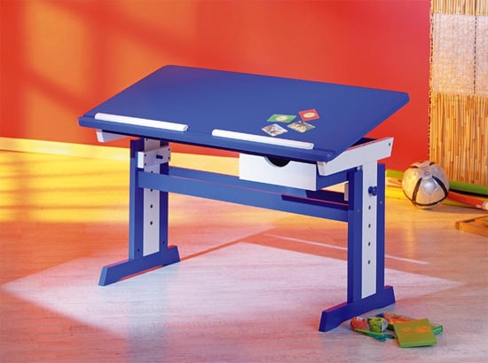 Read more about Paco childrens computer desk in blue wood