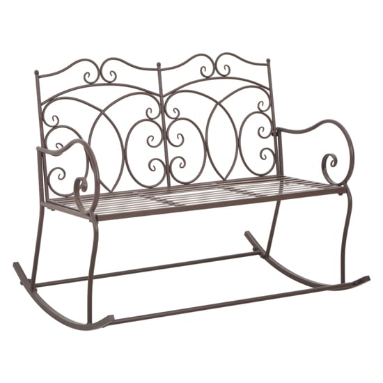 Read more about Dhuni outdoor cast aluminium seating bench in antique brown