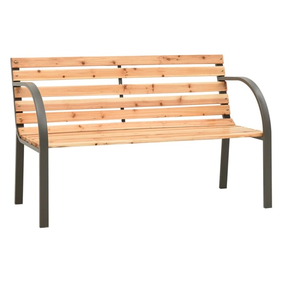Read more about Dhuni wooden children garden seating bench in natural