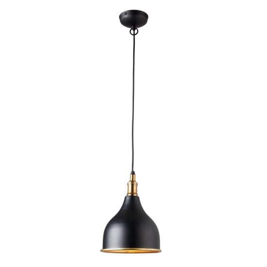 Dickens Pendant Light In Black And Gold Effect | Furniture in Fashion