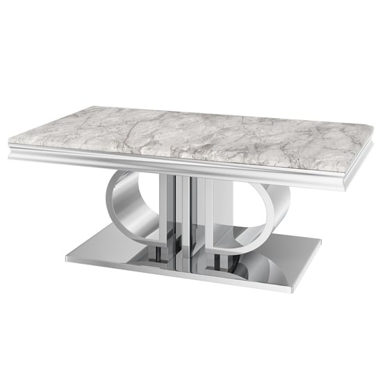 Photo of Deptford marble coffee table in light grey