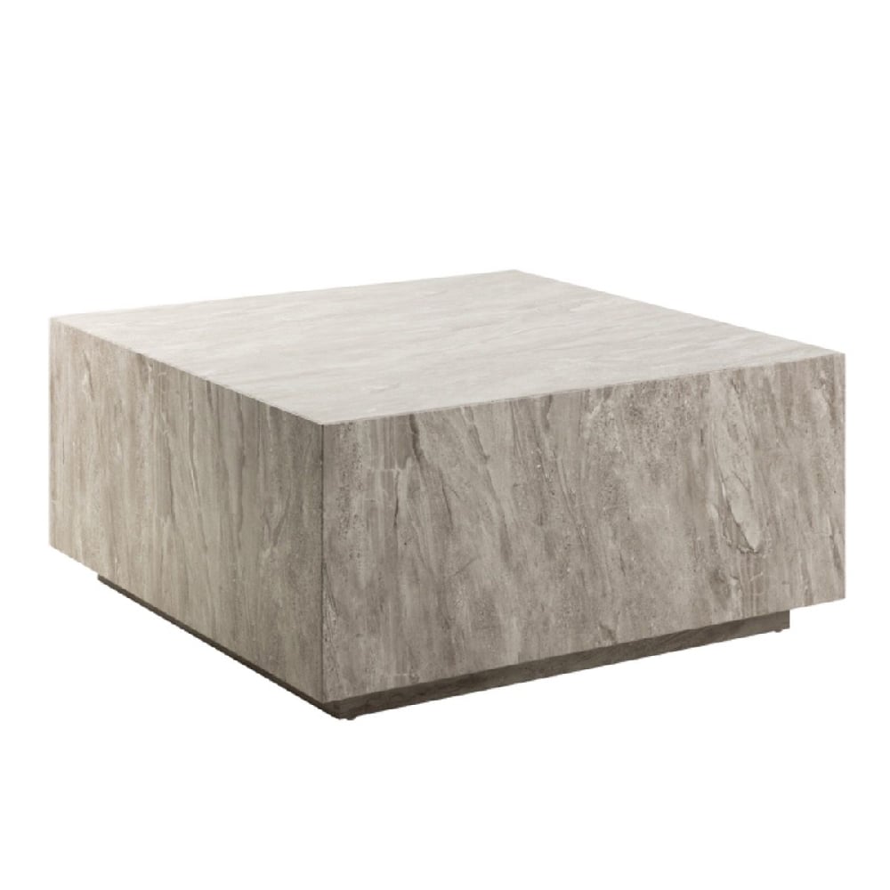 duluth marble coffee table square in grey