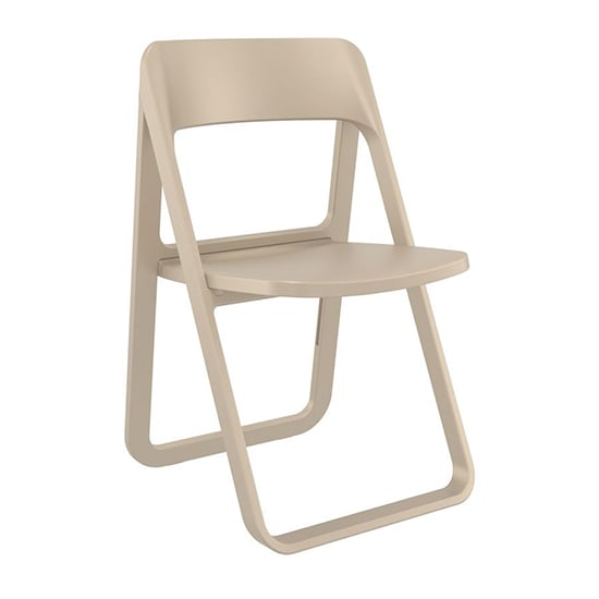Photo of Durham polypropylene dining chair in taupe