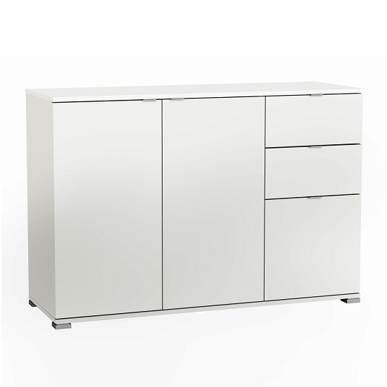 Read more about Dylan wooden sideboard in pearl white