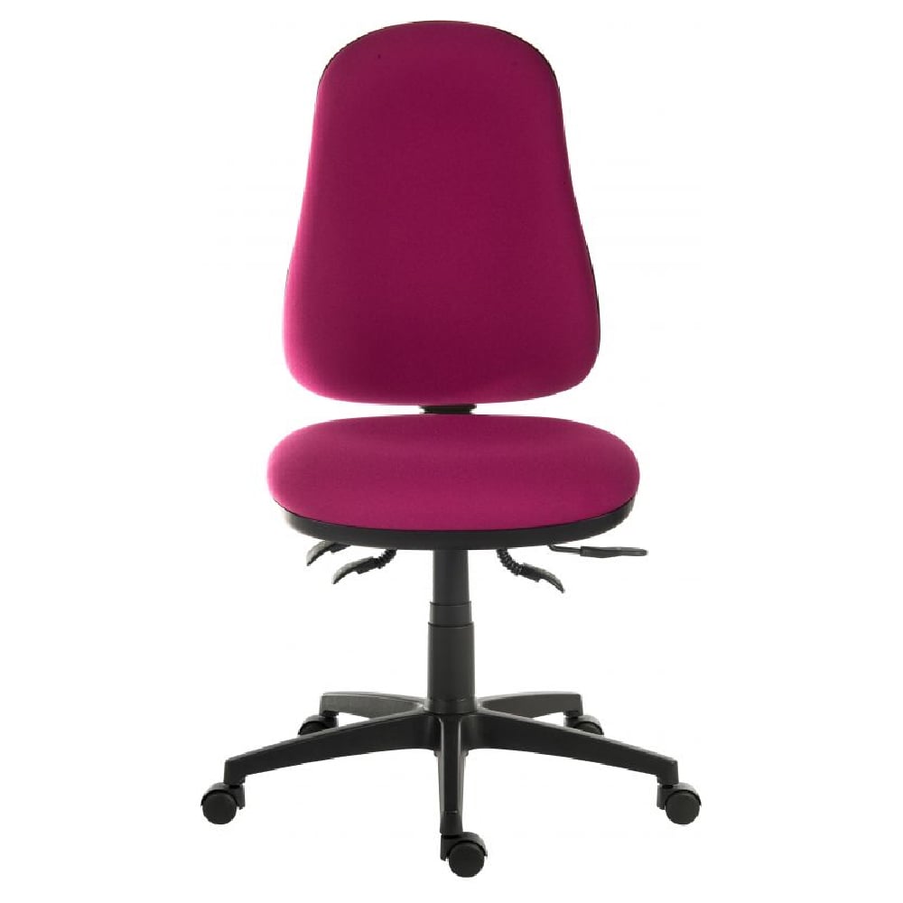 Product photograph of Earlville Fabric Home And Office Chair In Dark Pink from Furniture in Fashion