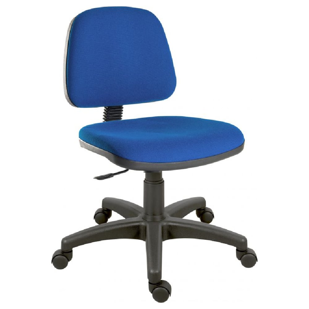 Product photograph of Earlville Fabric Home And Office Chair With No Arms In Blue from Furniture in Fashion