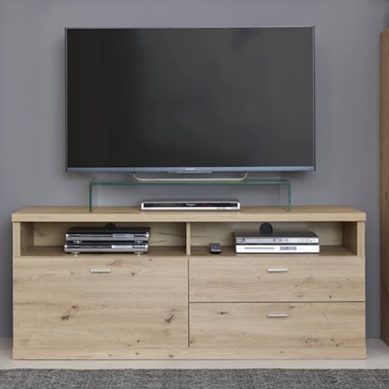 Product photograph of Echo Tv Stand In Artisan Oak With 1 Door And 2 Drawers from Furniture in Fashion