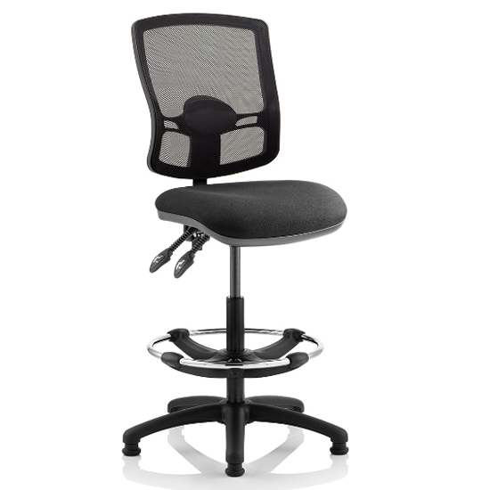 Read more about Eclipse black deluxe office chair with no arms and rise kit