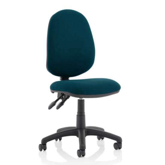 Read more about Eclipse ii fabric office chair in maringa teal no arms