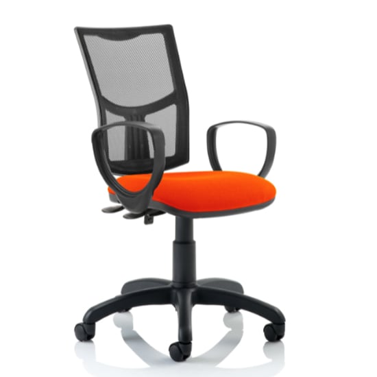 Read more about Eclipse ii mesh back office chair in red with loop arms