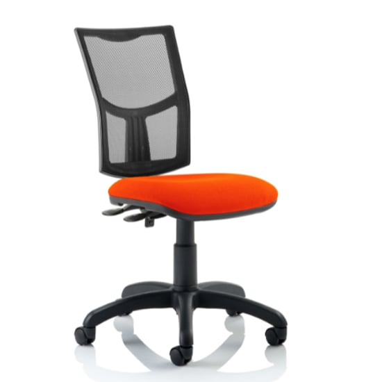 Read more about Eclipse ii mesh back office chair in tabasco red no arms