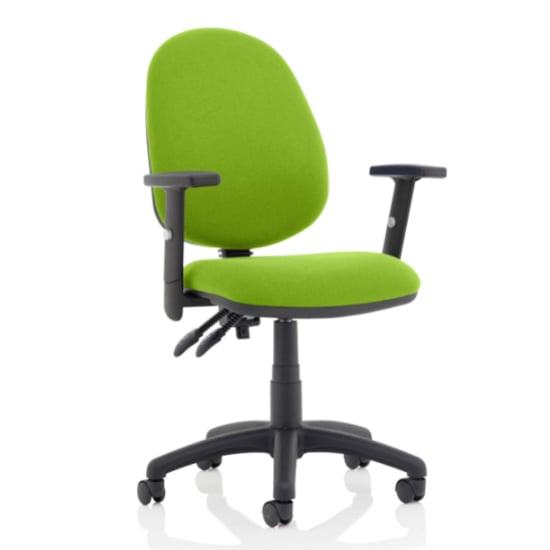Read more about Eclipse ii office chair in myrrh green with adjustable arms