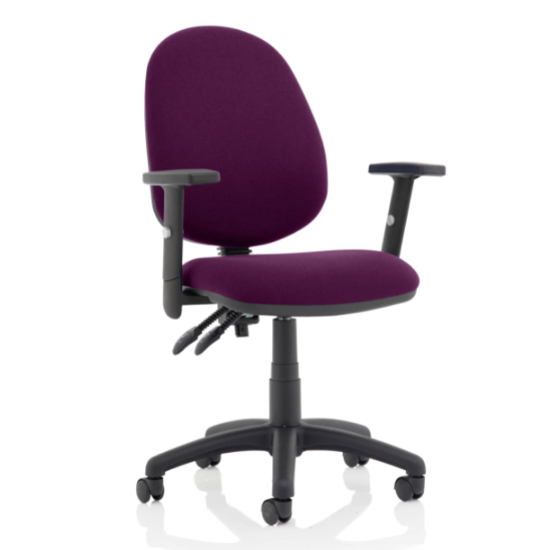 Photo of Eclipse ii office chair in tansy purple with adjustable arms