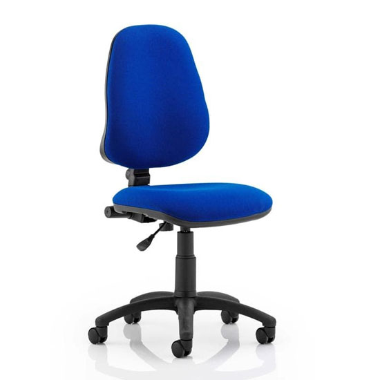 Product photograph of Eclipse Plus I Office Chair In Blue No Arms from Furniture in Fashion