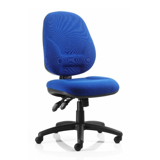 Product photograph of Eclipse Plus Xl Office Chair In Blue No Arms from Furniture in Fashion