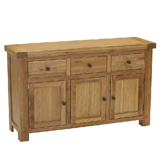 Edinburgh Sideboard In White Oak With 3 Doors 27806