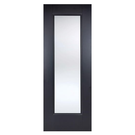 Product photograph of Eindhoven Glazed 1981mm X 686mm Internal Door In Black from Furniture in Fashion