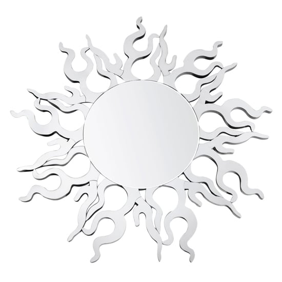 Product photograph of Ekosta Aurora Wall Mirror In Silver from Furniture in Fashion