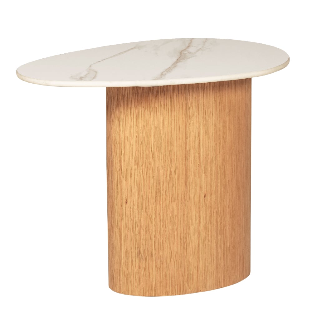 Product photograph of Elkhorn Ceramic Oval Lamp Table In Sand from Furniture in Fashion